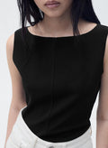 MANGO Boat-Neck Knitted Top