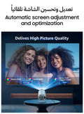 Toshionics Mini Projector 4K 1080P Support Portable Projector WiFi6 BT 5.0 Android 12 Smart Projector Auto Horizontal Correction 180°Rotatable Outdoor Movie Projector Compatible with Phone