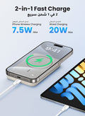 Ugreen 10000 mAh 10000mAh Wireless Power Bank Magnetic MagSafe Wireless Portable Charger Fast Charging Charger PD 20W Wired Charging iPhone MagSafe Charger Battery Pack For iPhone 16 Series Apple Watch S10 Airpods4 White