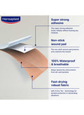 Extra Robust Wound Plasters Waterproof Dressing Extra Resistant Plaster Super Strong Adhesion Flexible And Durable Plaster Blocks 99% Of Bacteria 16 Strips