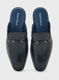 Robert Wood Trim Detail Loafer Mules