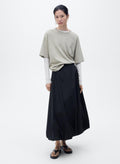 MANGO Flared Puffed Hem Skirt