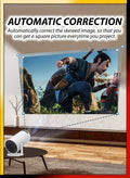 DBLEW 120ANSI Lumens HD Smart Projector Android 11 Portable Mini Cinema 130 Inches Screen Display Lamp 4K Home Movie Theater Gaming Video Presentations 180 Degree Rotating Screen Mobile Phone Projection