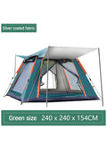 MissTiara Instant Pop Up Outdoor Family Camping Tent for 3-5 Person with Carry Bag and Moisture-proof Pad Waterproof Windproof Ultraviolet-proof Cabin Tent
