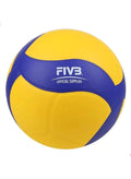 Mikasa Official Size 5 Volleyball |FIVB Approved | Nylon Wound Core| 18-Panel Aerodynamic Design | Durable Composite Cover | Indoor Outdoor Professional Training Ball | Blue & Yellow