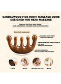 Wooden Scalp Massager – Green Sandalwood