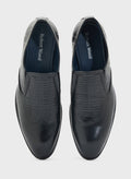 Robert Wood Croc Emboss Formal Slip Ons