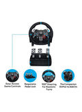 Logitech G29 Driving Force Racing Wheel and Floor Pedalsfor PS5, PS4,PS3 And PC - Black