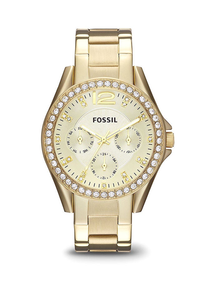 FOSSIL Women's Stainless Steel Chronograph Watch ES3203 - 38 mm - Gold