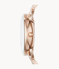 FOSSIL Women's Water Resistant Analog Watch ES3713 - 35 mm - Rose Gold