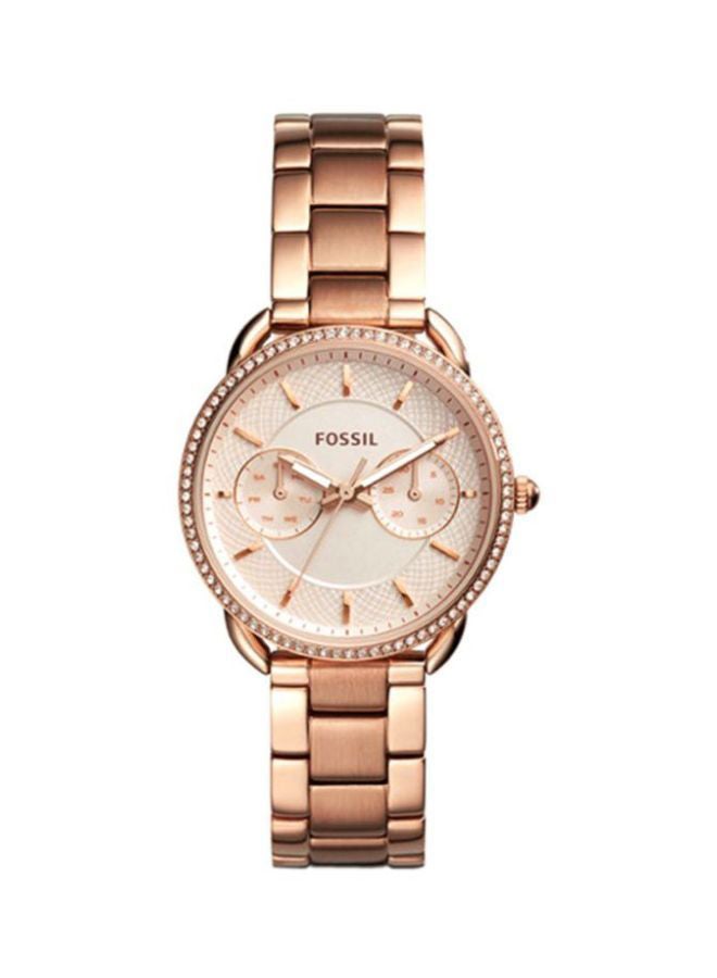 FOSSIL Women's Tailor Water Resistant Analog Watch ES4264 - 35 mm - Rose Gold