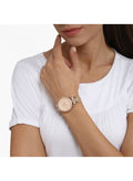 FOSSIL Women's Tailor Water Resistant Analog Watch ES4264 - 35 mm - Rose Gold