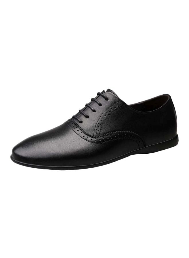 Husk'sWare Lace-up Leather Formal Shoes Black