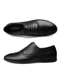 Husk'sWare Lace-up Leather Formal Shoes Black