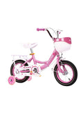 Cool Baby COOLBABY Kids Bike with Hand Brake and Basket for Ages 3-8 Years, 12 Inch Princess Bikes Bicycles With backseat, Children Bicycle. (Pink) 74 x 20 x 42cm
