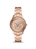 FOSSIL Women's Stella Sport Multifunction Round Shape Stainless Steel Analog Wrist Watch ES5106 - 37 mm - Rose Gold