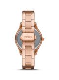 FOSSIL Women's Stella Sport Multifunction Round Shape Stainless Steel Analog Wrist Watch ES5106 - 37 mm - Rose Gold