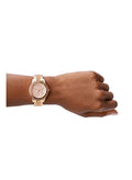 FOSSIL Women's Stella Sport Multifunction Round Shape Stainless Steel Analog Wrist Watch ES5106 - 37 mm - Rose Gold