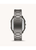 FOSSIL Men's Inscription Rectangle Shape Stainless Steel Chronograph Wrist Watch BQ2657 - 42mm - Grey