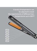 Tornado Keratiner Hair Straightener and Curler 2 in 1 Ceramic Flat Iron with 6 Heat Settings Adjustable Temperature and Heats Up Fast