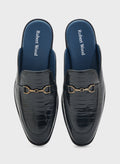 Robert Wood Emboss Detail Loafer Mules