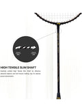 Li-Ning Wind Lite Stealth Badminton Racket - Black/Bronze (Strung)