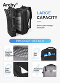 Archy Carry-On Luggage Backpack Unisex Backpack External Charging Interface Wet and Dry Separation