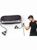 ETG Compact Vibration Plate Exercise Machine, Mini Full Body Vibration Platform Exercise Machine for Lymphatic Drainage with Acupressure Nodes, Burn Calories, Helps Alleviate Back & Joint Pain