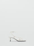 MANGO Combined-Strap Heeled Sandals
