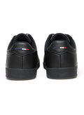 U.S. Polo Assn. Men's Black Low-Top Sneakers - Bold Lace-Up Style, Comfortable Casual Footwear