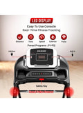 Sparnod Fitness STH-1250 (3 Hp Peak) Automatic Motorised Treadmill For Home Use | Speed-12Km/Hr | Max User Weight 100 Kg | 3 Level Manual Incline | Warranty 1 Year