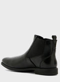 Robert Wood Faux Leather Chelsea Boots