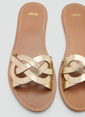 MANGO Casual Intertwined Strap Sandals