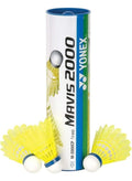 Yonex Mavis 2000 Blue Cap Medium Badminton Shuttlecock 6 Pack, Yellow