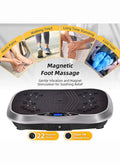 ETG Compact Vibration Plate Exercise Machine, Mini Full Body Vibration Platform Exercise Machine for Lymphatic Drainage with Acupressure Nodes, Burn Calories, Helps Alleviate Back & Joint Pain