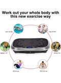 ETG Compact Vibration Plate Exercise Machine, Mini Full Body Vibration Platform Exercise Machine for Lymphatic Drainage with Acupressure Nodes, Burn Calories, Helps Alleviate Back & Joint Pain