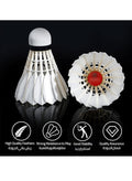 Spall 12 Pack Badminton Birdies Shuttlecocks, Badminton Goose Feather Stable Durable High Speed Training Badminton Balls for Indoor & Outdoor Practice Sports Training Activities