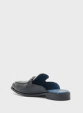 Robert Wood Trim Detail Loafer Mules