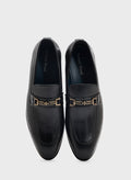 Robert Wood Textured Apron Trim Detail Formal Slip Ons