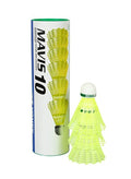 Yonex Mavis 10 Green Cap Slow Badminton Shuttlecock 6 Pack, Yellow