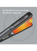 Tornado Keratiner Hair Straightener and Curler 2 in 1 Ceramic Flat Iron with 6 Heat Settings Adjustable Temperature and Heats Up Fast