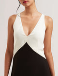Ted Baker Contrast Detail Side Slit Dress