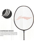 Li-Ning Wind Lite Stealth Badminton Racket - Black/Bronze (Strung)