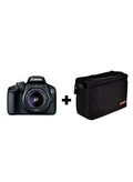 Canon EOS 4000D DSLR With EF-S 18-55mm F/3.5-5.6 III Lens 18MP Built-In Wi-Fi Black With Camera Bag