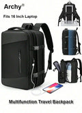 Archy Carry-On Luggage Backpack Unisex Backpack External Charging Interface Wet and Dry Separation