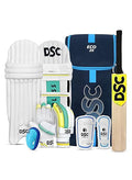 DSC Economy Kashmir Willow Cricket Kit | For Left Hand | Complete Cricket Kit | Professional Cricket Gear | All-In-One Cricket Set