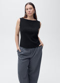 MANGO Boat-Neck Knitted Top