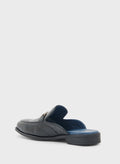 Robert Wood Emboss Detail Loafer Mules