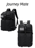 Journey Mate 50L Tactical Backpack Fishing Outdoor Mountaineering Hiking Camping Multi-Function Backpack Rucksack Black