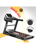 Sparnod Fitness STH-1250 (3 Hp Peak) Automatic Motorised Treadmill For Home Use | Speed-12Km/Hr | Max User Weight 100 Kg | 3 Level Manual Incline | Warranty 1 Year